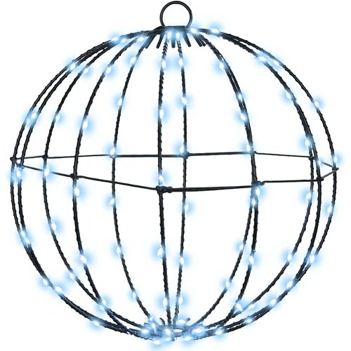  Lopta Hladna bijela 30 x 30 x 32 cm Metal 96 LED lampica Slike