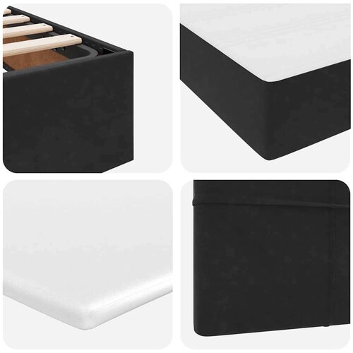  Krevet s od storage s madracem Crna 90 x 200 cm Bar&amp;scaron;un Slike