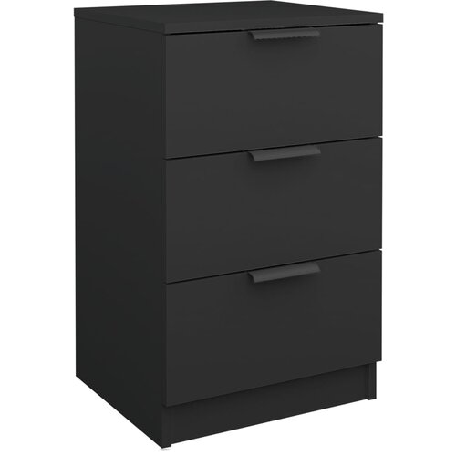 Maison Chic Nočna omarica - Nočna miza črna 40x36x65 cm, (21689510) Cene