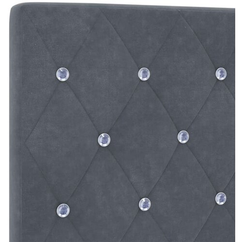 vidaXL Krevet Tamno Sivi 140x190 cm Baršun Cene