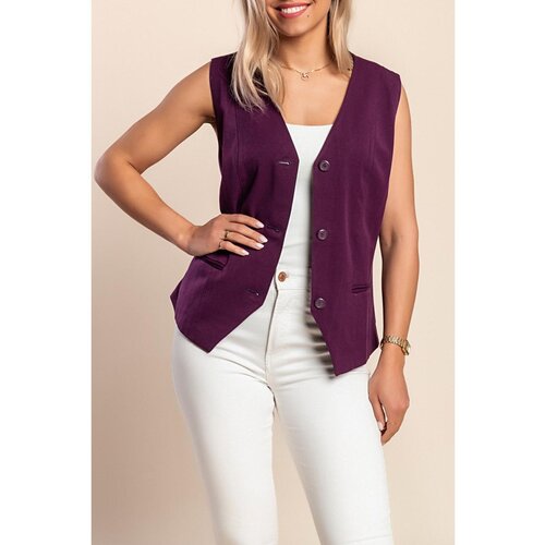 Fenzy Plus Size Brezrokavnik, Vijola Cene