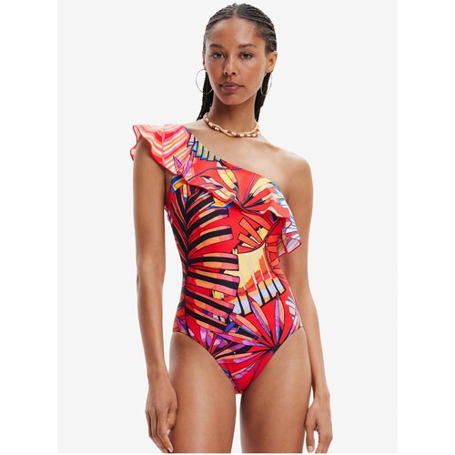 Desigual Red Medewi Patterned Swimwear for Women - Women Slike