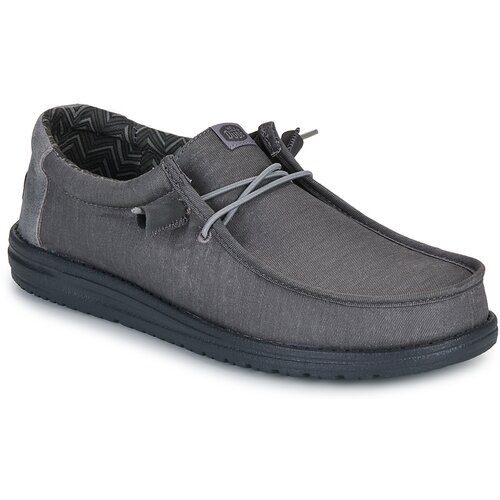 Hey Dude Slips on WALLY STRETCH CANVAS BLOCK Siva Cene