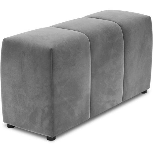 Cosmopolitan Design Siv žametni naslon za roke za modularni kavč Rome Velvet - Cosmopolitan Design Slike