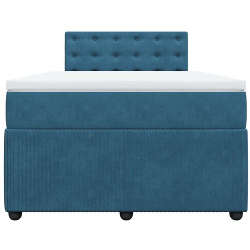 VidaXL Krevet s oprugama i madracem plavi 120 x 190 cm bar&amp;scaron;un Slike
