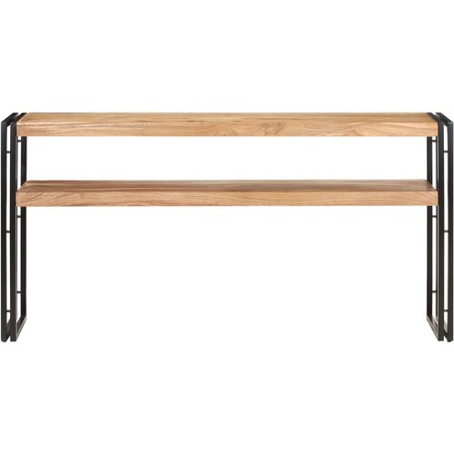 Maison Chic konzolna miza - miza ob steni 150x30x75 cm trden akacijev les, (21786556) Cene