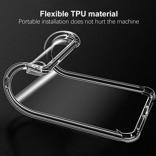 Techsuit Shockproof Clear Silicone prozirna maskica otporna na udarce za Honor 200 Lite Slike