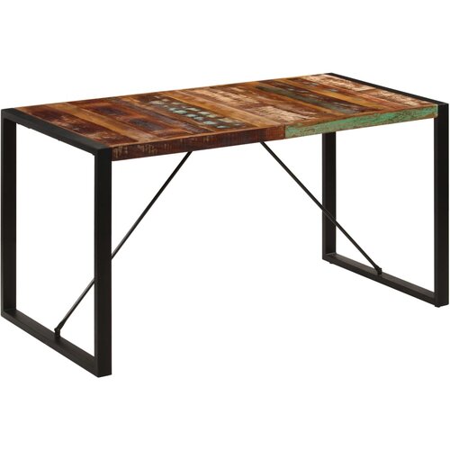 VidaXL blagovaonski stol od masivnog obnovljenog drva 140 x 70 x 75 cm Slike