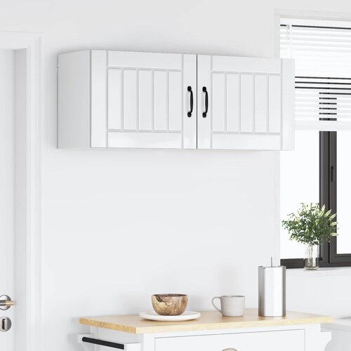  Ormar za Zid Lucca 2 pcs Bijela visokog sjaja 50 x 31 x 40 cm Slike