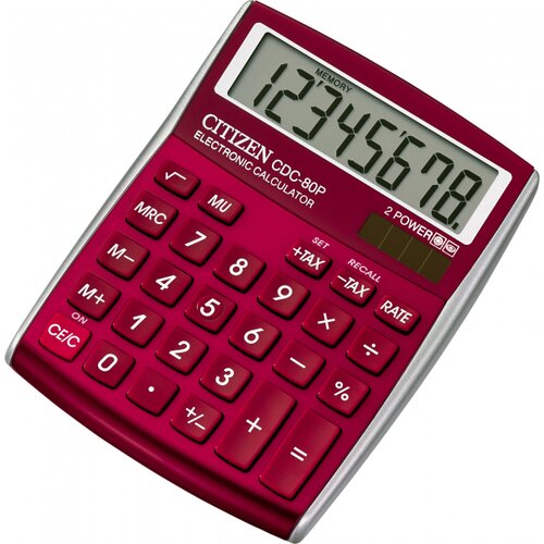  Stoni kalkulator Citizen CDC-80 (8 cifara crvena) Cene