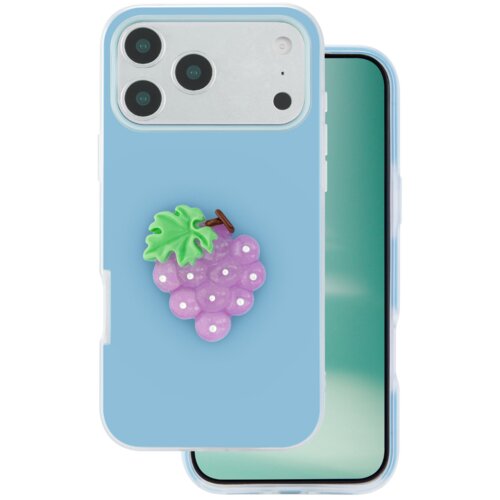 Onasi Tutti Frutti 2v1 silikonski ovitek za iPhone 17 Pro Max - moder Cene