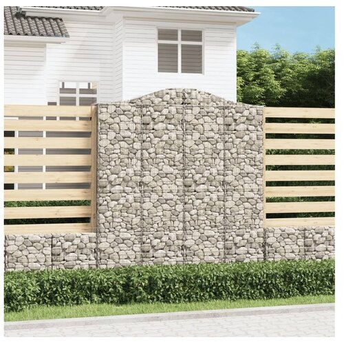  Lučne gabionske košare 3 kom 200x50x220/240cm pocinčano željezo Cene
