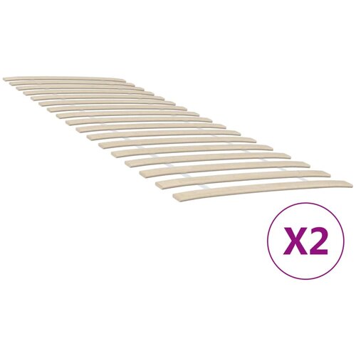  Zamjenske letvice za krevet s 34 letvice 2 kom 70x200 cm Slike