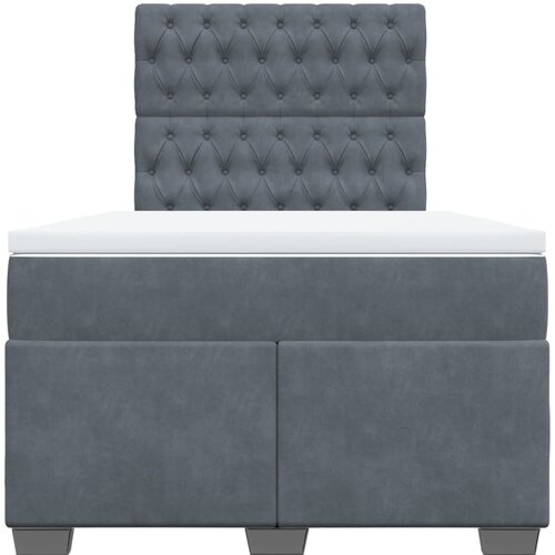  Krevet box spring s madracem tamnosivi 120 x 190 cm bar&amp;scaron;un Slike