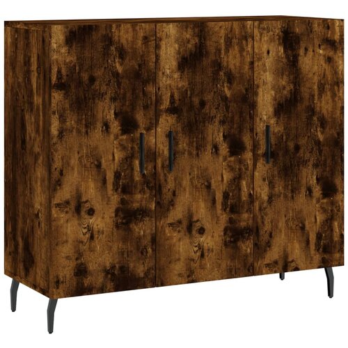 Maison Chic Komoda - Predalnik dimljeni hrast 90x34x80 cm konstruiran les, (21717011) Cene