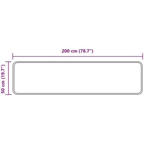  za tepih MARSA Sivi 50 x 200 cm Poliester i PVC Slike