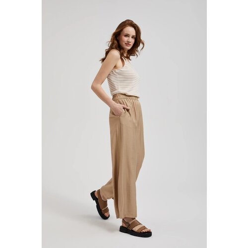 Marisse Women's Trousers L-Sp-4327 Coffee Cene