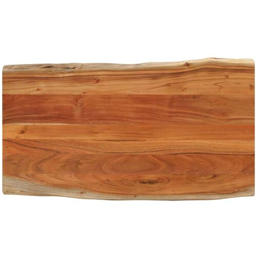 Stolna Mizna plo&amp;scaron;ča 100x60x3,8 cm pravokotna trdna akacija naraven rob Slike