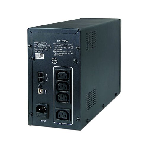 UPS GEMBIRD -PC-1202AP, 1200 VA 720W sa AVR, 3xEUROout, 2xRJ11, USB Cijene