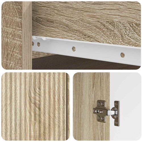  Kreveta Hrast sonoma 66 x 34,5 x 90 cm Konstruirano drvo Slike