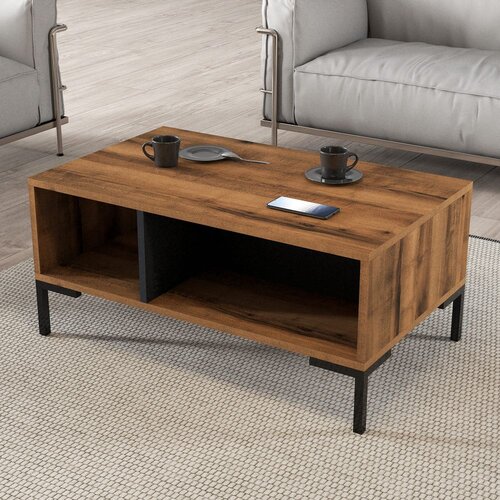 Woody Fashion aurora - 2080 walnutanthracite coffee table Slike