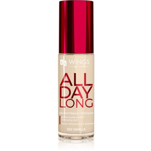 AA Wings of Color All Day Long Long Lasting Foundation dolgoobstojen tekoči puder odtenek 502 Vanilla 30 ml Cene