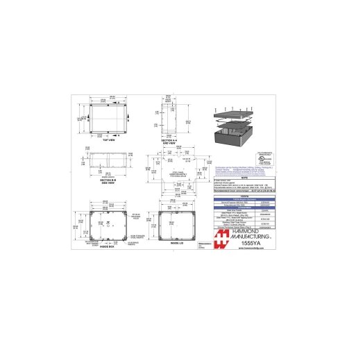 Hammond Electronics 1555 PC Univerzalno kući&amp;scaron;te Polikarbonat Siva 1 ST Slike
