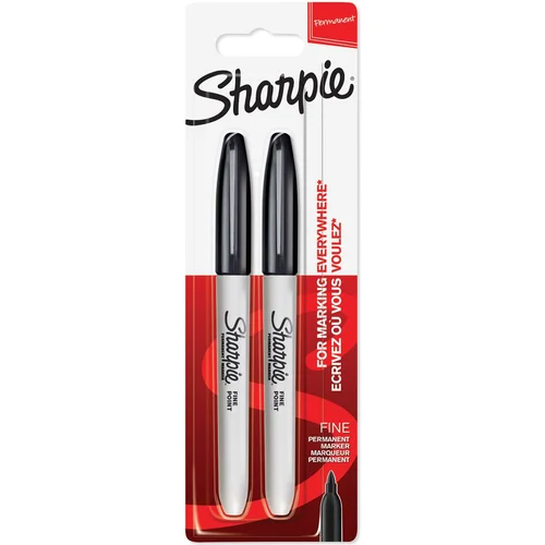 Sharpie PISALO MARKER FINE 2/1 BLACK - BLISTER