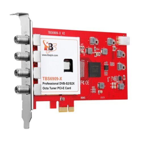 TBS 6909-X V2 DVB-S2X/S2/S Octa Tuner PCIe Card Compatible with Tvheadend ( 008 ) Cene
