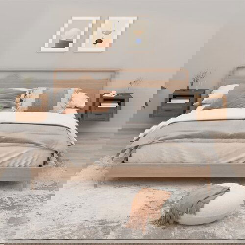 VidaXL Zidni noćni ormarići 2 kom smeđa boja hrasta 50x36x40 cm Slike