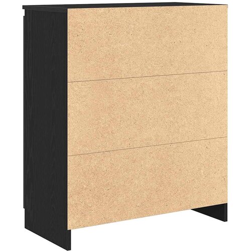  Komoda s ladicama crni hrast 71x35x84 cm konstruirano drvo Slike