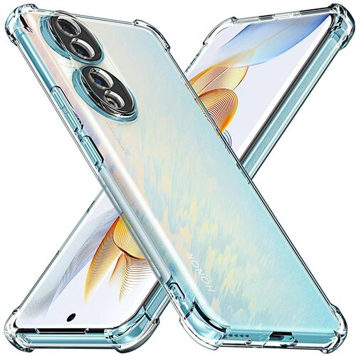 Techsuit Shockproof Clear Silicone prozorna maskica odporna na udarce za Honor 90 Pro Cene