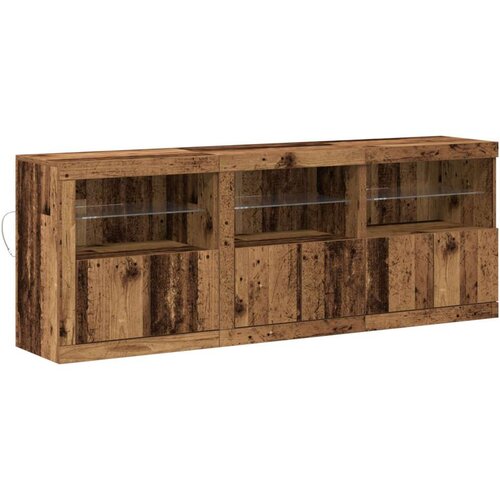  Sborg s LED svjetlima Staro drvo 181.5x37x67 cm Obrađeno drvo Cijene