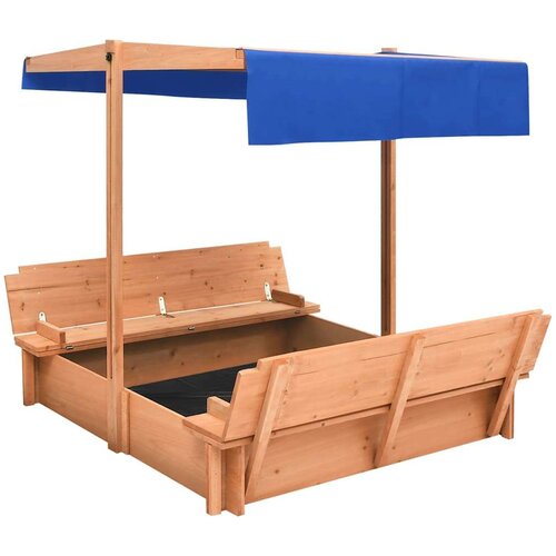 VidaXL Pje&amp;scaron;čanik od jelovine s krovom 112 x 112 x 112 cm Slike