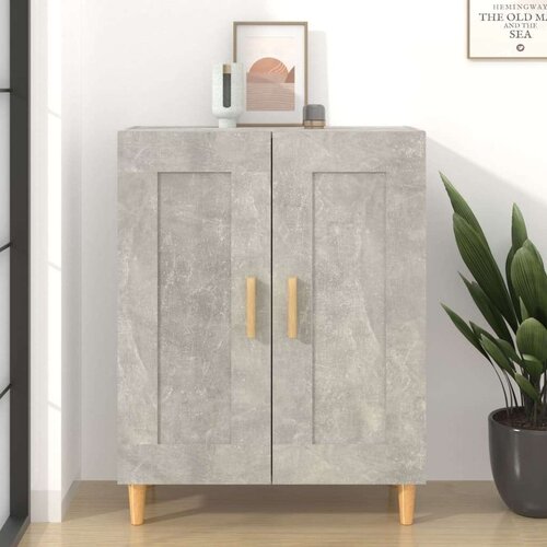  Komoda siva boja betona 69 5x34x90 cm od konstruiranog drvo Cijene