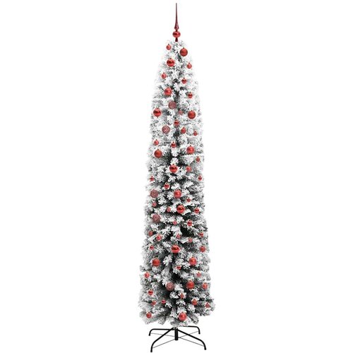 VidaXL Umjetno božićno drvce Zelena 210 cm PVC i čelik i plastika Slike