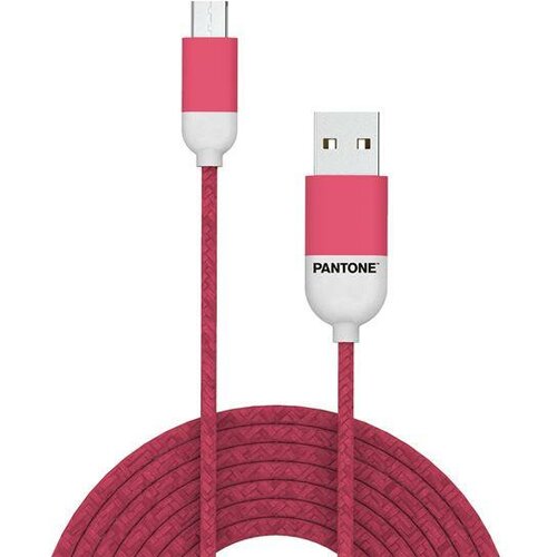 Pantone kabl micro usb roze Slike