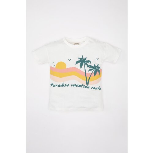 Defacto Baby Boy Palm Tree Patterned Short Sleeve T-Shirt Slike