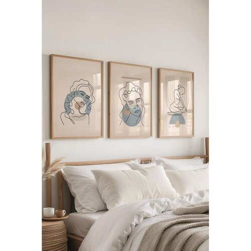 WALLXPERT &Ccedil;-300673 - 3040 multicolor dekorativni set slika (3 komada) Cene