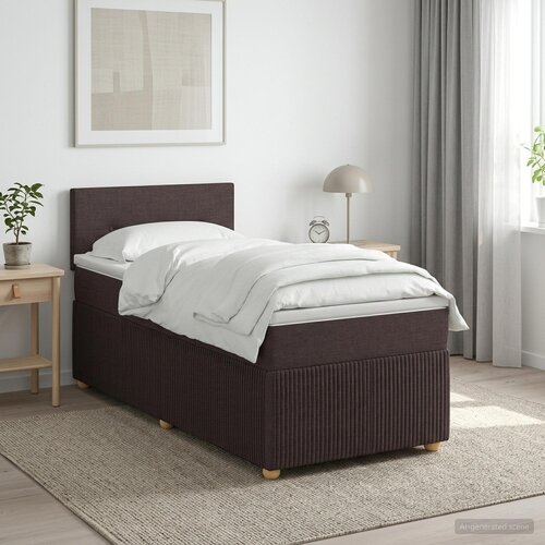  Boxspring krevet s madracem Tamno smeđa 80 x 200 cm Tkanina Cene