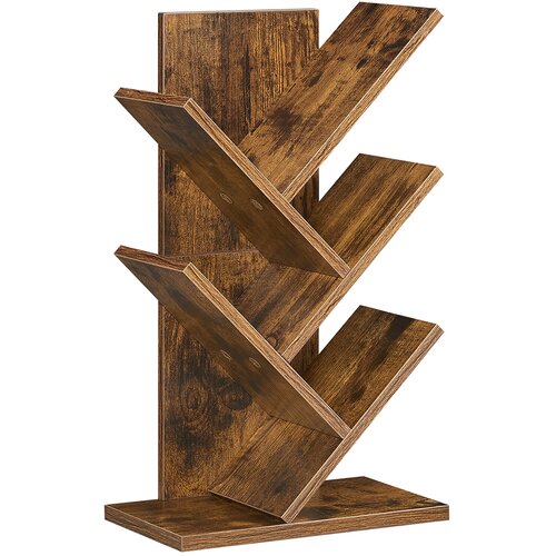 Songmics Knižna polica 17,2x30x51 cm rjava, (5000250253) Slike
