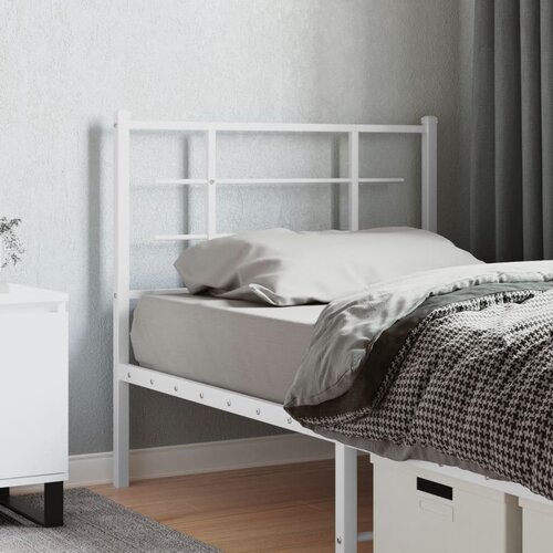  The Living Store Kovinsko vzglavje belo 100 cm - Vzglavje, (21498747) Cene