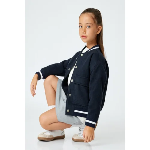 Koton Navy Blue Girl Jacket