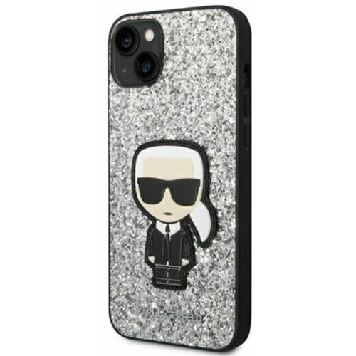 Karl Lagerfeld futrola za iPhone 14 pro silver glitter flakes Ikonik ( GSM167657 ) Cene