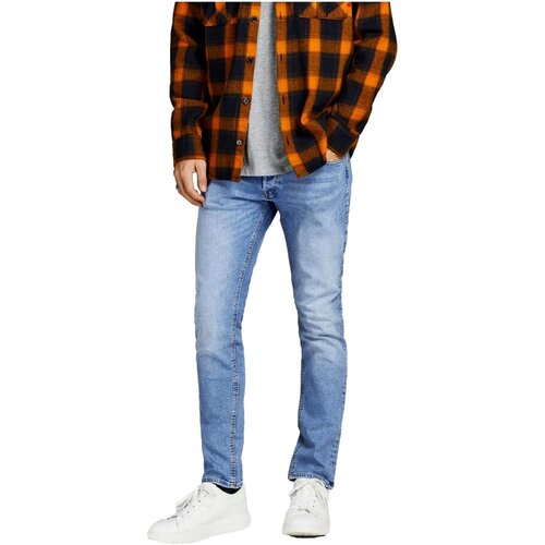 Jack &amp;amp; Jones Hlače VAQUERO SLIM AZUL HOMBRE JACK JONES 12203510 Modra Slike