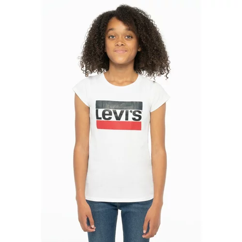 Levi's Otroški t-shirt bela barva