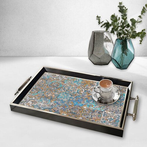 Aberto Design Poslužavnik TPG9857 50 x 29 x 3.5 cm, Šareni Cene
