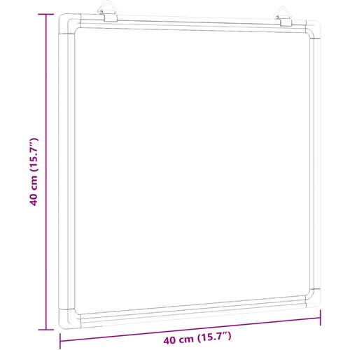  Magnetna ploča bijela 40 x 40 x 1,7 cm aluminijska Slike