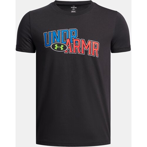 Under Armour Boys' T-shirt UA OVERLAY WM SS-BLK - Boys Cene