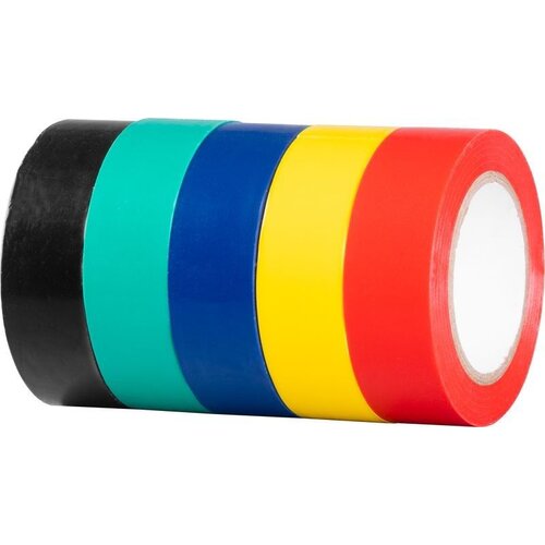 Ramda Set Izolirnih Traka 19mmx10m s Vi&amp;scaron;e Boja, 10kom, PVC, do 80&amp;deg;C, 600V Slike